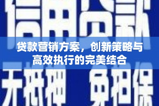 东台贷款营销方案，创新策略与高效执行的完美结合