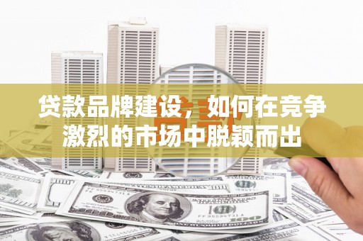 东台贷款品牌建设，如何在竞争激烈的市场中脱颖而出