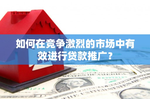 东台如何在竞争激烈的市场中有效进行贷款推广？