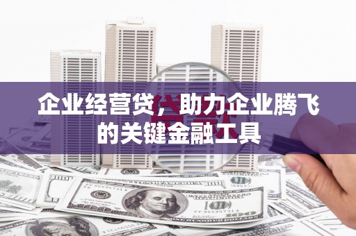 东台企业经营贷，助力企业腾飞的关键金融工具