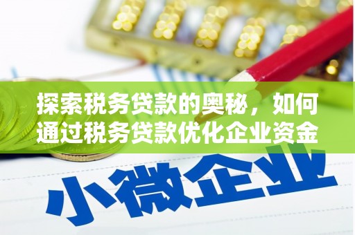 东台探索税务贷款的奥秘，如何通过税务贷款优化企业资金流