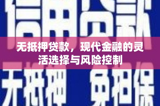 东台无抵押贷款，现代金融的灵活选择与风险控制
