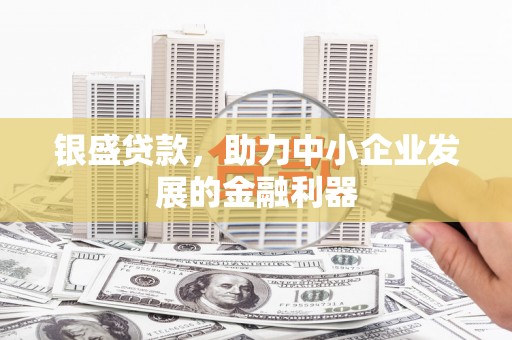 东台银盛贷款，助力中小企业发展的金融利器