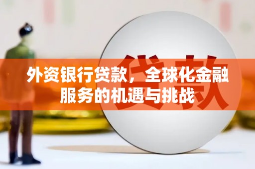 东台外资银行贷款，全球化金融服务的机遇与挑战