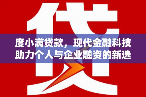 东台度小满贷款，现代金融科技助力个人与企业融资的新选择