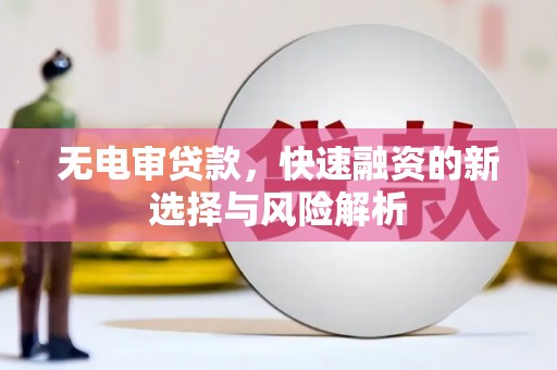 东台无电审贷款，快速融资的新选择与风险解析