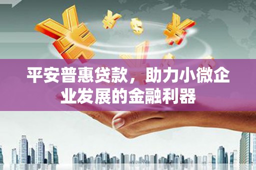 东台平安普惠贷款，助力小微企业发展的金融利器