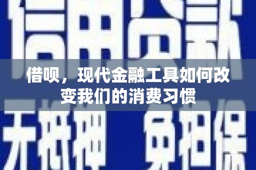 东台借呗，现代金融工具如何改变我们的消费习惯