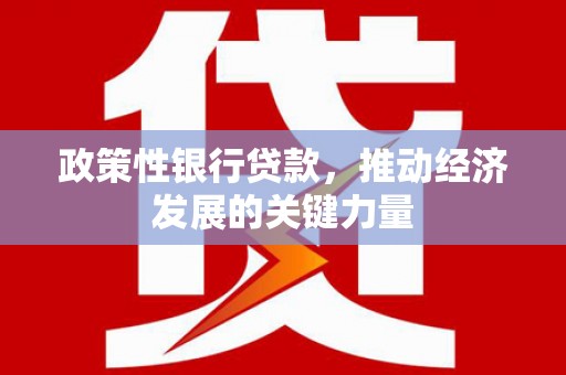 东台政策性银行贷款，推动经济发展的关键力量
