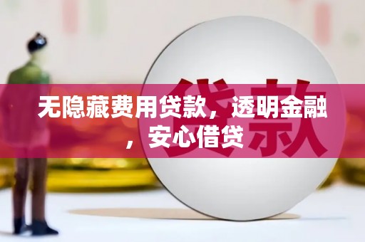 东台无隐藏费用贷款，透明金融，安心借贷