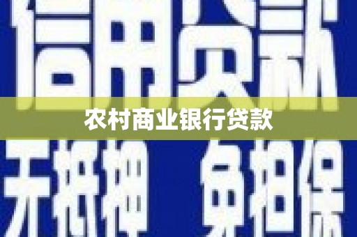 东台农村商业银行贷款