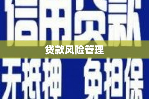 东台贷款风险管理