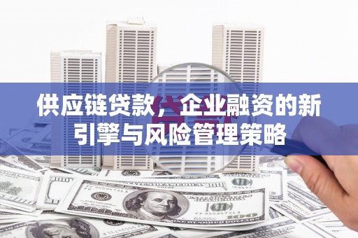 东台供应链贷款，企业融资的新引擎与风险管理策略