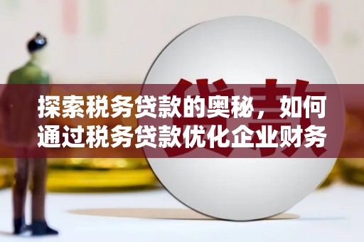 东台探索税务贷款的奥秘，如何通过税务贷款优化企业财务