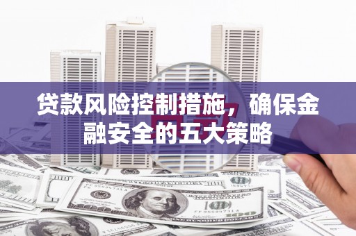 东台贷款风险控制措施，确保金融安全的五大策略
