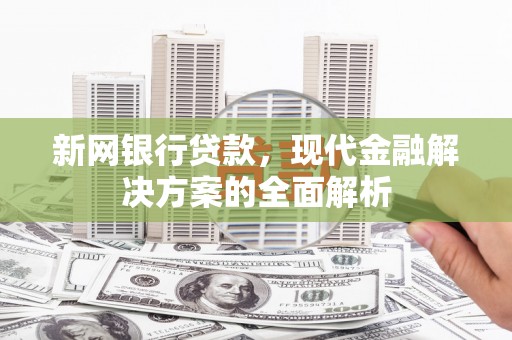 东台新网银行贷款，现代金融解决方案的全面解析