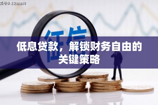 东台低息贷款，解锁财务自由的关键策略
