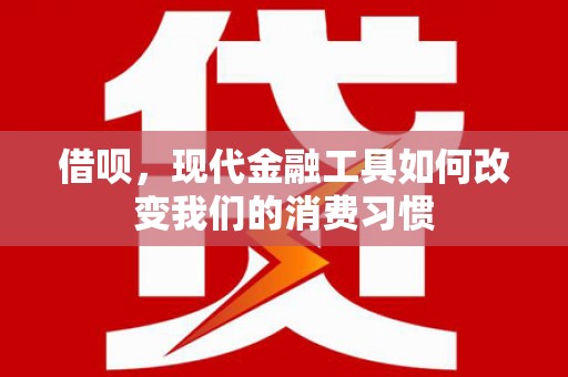 东台借呗，现代金融工具如何改变我们的消费习惯