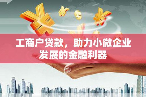 东台工商户贷款，助力小微企业发展的金融利器