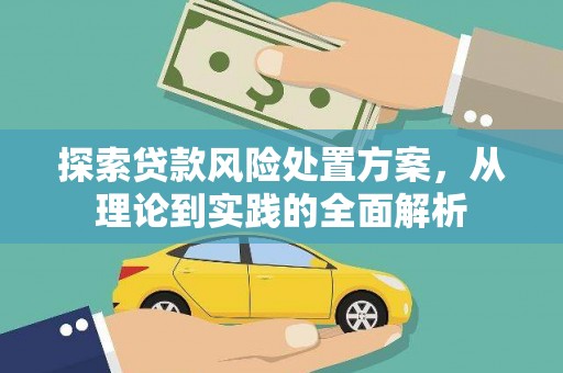 东台探索贷款风险处置方案，从理论到实践的全面解析