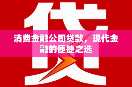 东台消费金融公司贷款，现代金融的便捷之选
