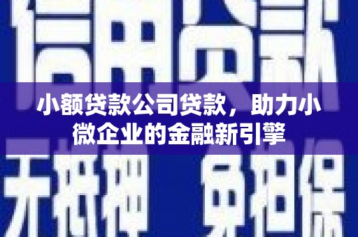 东台小额贷款公司贷款，助力小微企业的金融新引擎