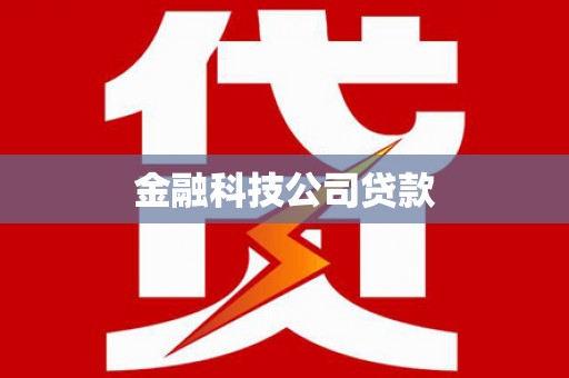 东台金融科技公司贷款