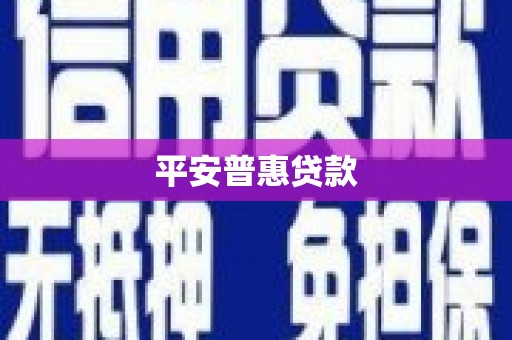 东台平安普惠贷款