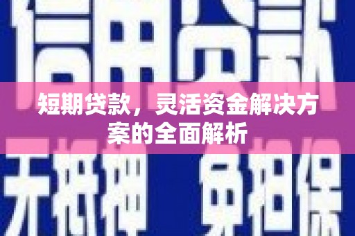 东台短期贷款，灵活资金解决方案的全面解析