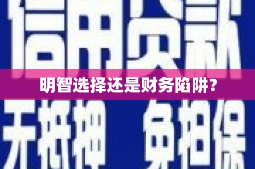 东台明智选择还是财务陷阱？