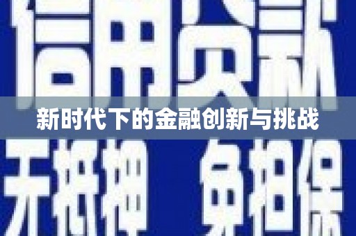 东台新时代下的金融创新与挑战