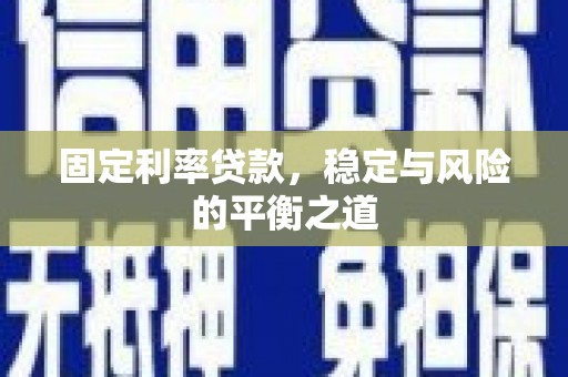 东台固定利率贷款，稳定与风险的平衡之道